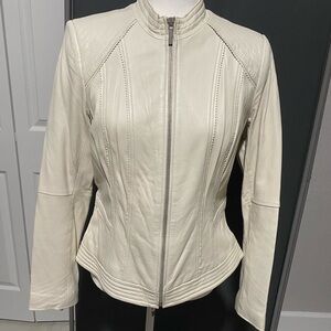 White Leather Jacket